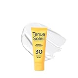 TENUE SOLEIL SPF 30 Mineral-Sonnenbrand - 30 ml - Wasserfeste Sonnencreme mit Vitamin E - Vegan, Parfümfrei - Für empfindliche Haut - Gesicht und Körper