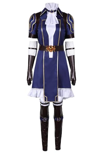 Lixinya Caitlyn Costume de cosplay Caitlyn Kiramman pour Halloween, carnaval