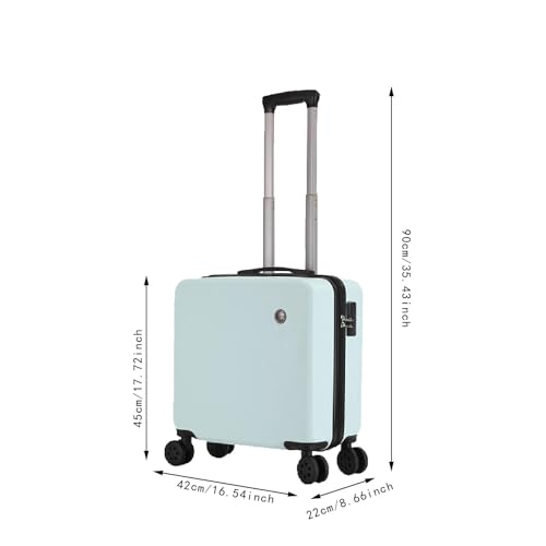 Carry on Luggage Hard Shell Suitcase Comfortable Handle Portable Road Essential for Women Men Travel Case with Wheels, Green3