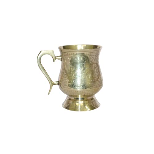 DEVKI Krug aus reinem Kupfer, Wasserkrug, Kupferkrug, indischer Kupferkrug, Kupferbecher, Kelch, Tasse, Gläser, Ayurveda-Kupferkrug für Trinkwasser, Krug, Moscow Mules, Cocktailbecher