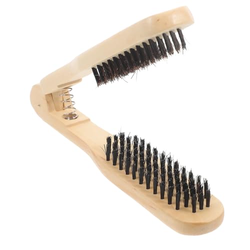 ARTSEWPLY Cepillo de Madera para Alisar Pelo con Cerdas Naturales Peine Plano Antiestático para Mujeres Herramienta Profesional de Peluquería para Casa o