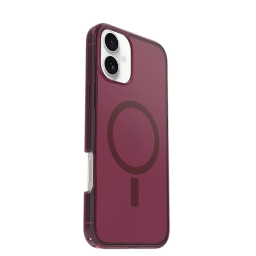 Image of OtterBox iPhone 16 Plus Symmetry Series Clear Case - Foxberry Pink - Ultra-Thin, Sleek iPhone Case, Glitter iPhone Case