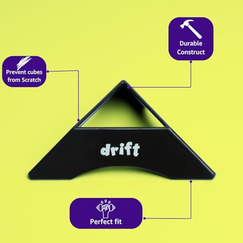 Image of Cubelelo Drift 3x3 Stickerless with Cube Lubricant and Stand Combo | High-Performance Speed Cube | Smooth Turning & Durable | Ideal for Beginners & Pros | Suitable for Kids & Adults
