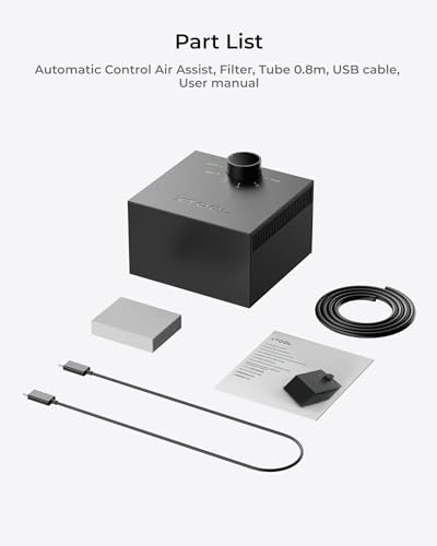 xTool S1/M1 Ultra Air Assist System, Auto Airflow for Engraving and Cutting