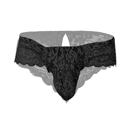 Image of MYZA Men's Lycra Lace Half Coverage Lace Brief Underwear