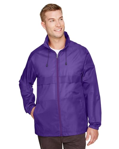 Team 365 Adult Zone Protect Lightweight Jacket, Sport Purple, X-Large