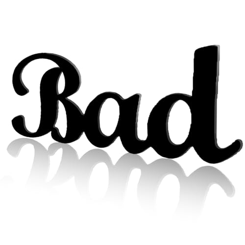 Ysimple Türschild 3D, Toilettenschild Selbstklebend Schwarz, Wc Schild, Gäste Wc Schild, Bad Schild, Wc Selbstklebend, Wc Deko für Innen Und Außenbereiche, In Karton Eingewickelt (Bad)