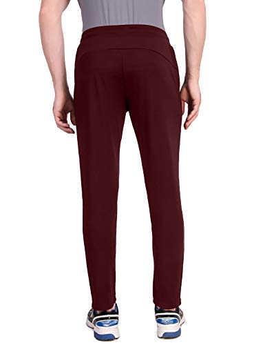 Image of FITINC Athleisure Track Pants for Men| Lycra Slim Fit Mens Dryfit Track Pant with Concealed Zipper Pockets | Quick Dry Pant Style Lower for Men for Home & Workout