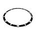 Ewatchparts BEZEL INSERT COMPATIBLE WITH TAG HEUER CARRERA AQUARACER WATCH 37MM X 32MM