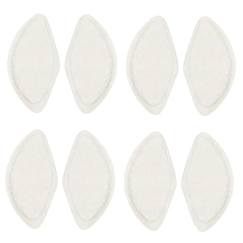 BCOATH 4sets Anti-Abrasion Foot Half Cushion Wool Felt Correction Arch Pad Arch Support Pads for Men Women 2pcs*4