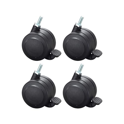 Image of Safco Products 1211BL Hard Floor Casters with Alphabetter Desk, Black Classroom and Home School Desk