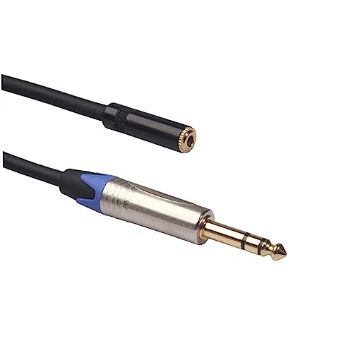 Cable Extensor Audífono Jack 6.35mm a 3.5mm miniatura 4