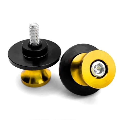 NFNVEKESD Diábolos para Moto para Y&amaha para FZ1 para FZ1 2006-2015 Tornillos Soporte Deslizante Carrete basculante de 6 mm para Motocicleta(Gold)