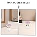 MERRYHAPY Nail Art Dust Brush Flower Shaped Soft Duster for Manicure Clean Up Powder Brush for Acrylic Nails Easy Maintenance Dust Removal for All Users