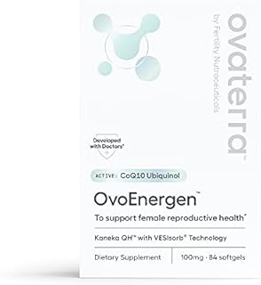 OvoEnergen CoQ10 Ubiquinol – CoQ10 100mg Softgels to Support Women’s Reproductive Health, Egg Health, and Fertility with Kaneka QH and VESIsorb® Absorption Technology (84 Softgels – 28 Day Supply)