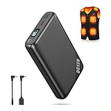 電熱ベスト用モバイルバッテリー【DC12V高出力&30000mAh 大容量&PD22.5W急速充電】ヒーターベスト 専用電池 DC/USB同時出力 タイプc入出力兼用 モバイルバッテリー 大容量 小型 軽量 LCD残量表示 PSE認証済 電熱ウェア/電熱パンツ/電気毛布/空調作業服の各種対応 防寒グッズ（2本DC変換ケーブル付き）