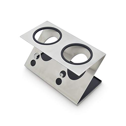 Flaschenhalter / Abtropfhalter für Wassersprudler Flaschen Glas & PET, inklusive Wasserfangschale, Premium-Qualität, cleveres Z-Design,