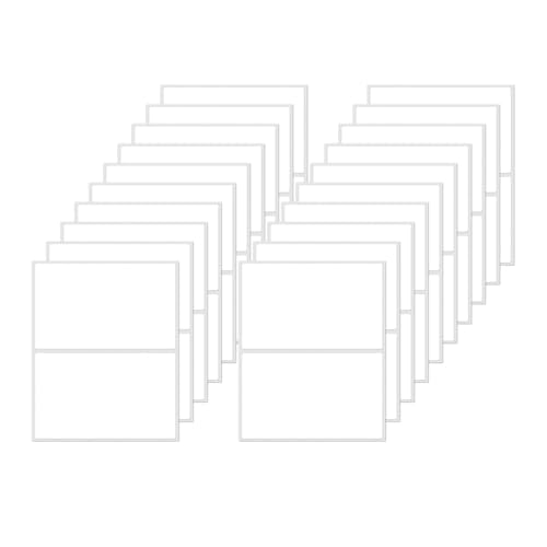 FINDAT Étiquettes Vinyle Blanches 3x2 Pouces 40pcs