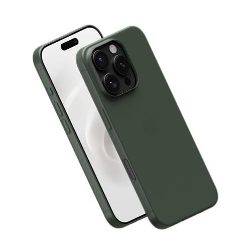 PEEL Super Thin Case for iPhone 16 Pro (Midnight Green) - Sleek Minimalist Design, Branding Free, Ultra Slim - Protects & Showcases Your Device