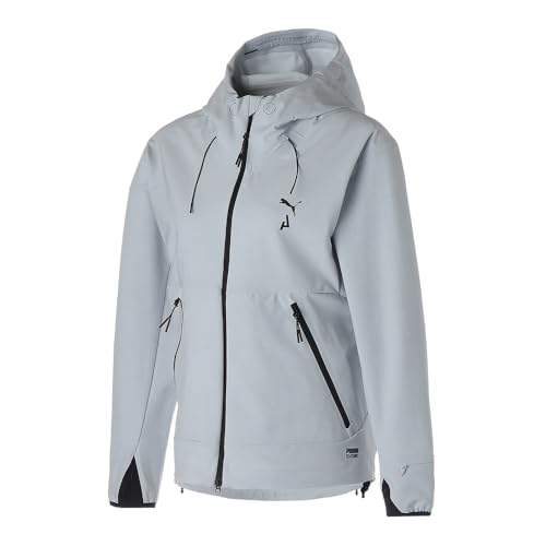 PUMA Womens Seasons Raincell Jacket Athletic Outerwear Casual Pockets - Grey