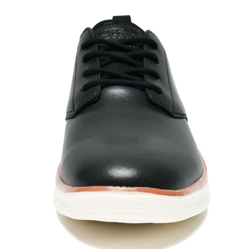 Men's Casual Dress Shoes Plain Toe Derby Oxford Sneakers4