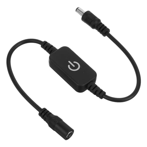Operitacx 1 Pieza regulador de intensidad táctil Atenuador útil ligero condujo lamparas led mesa dimmable led light atenuador de luz regulador de intensidad para luces LED el plastico Black