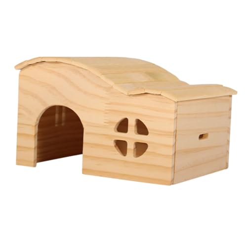 LEDMOMO ハムスターの隠れ家 コープ ハムスターマルチチャンバーハイド モルモットケージ フェレット ギニア モルモット寝具フリース 豚 モルモット干し草 キャリア おもちゃ ペット 木製