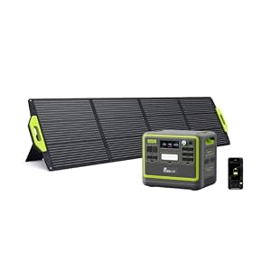 FOSSiBOT F2400 Powerstation mit 200W Solarpanel, Solargenerator 2048Wh LiFePO4 Batterie 230V 2400W 3AC Ausgängen (4800W Peak), Mobile Stromerzeuger für Camping/Reise/Zuhause/Notfall usw