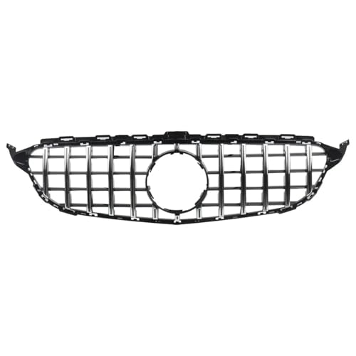 Voiture grille avant noire chrome pour Benz Classe C C250d C300d 2014-2018