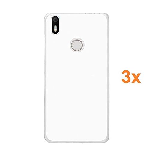 REY 3X Funda Carcasa Gel Transparente para BQ AQUARIS X - X Pro, Ultra Fina 0,33mm, Silicona TPU de Alta Resistencia y Flexibilidad