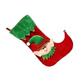 Bolsa de regalo de elfo de dibujos animados, bolsa de regalo, zapatos colgantes para decoración del hogar y fiestas