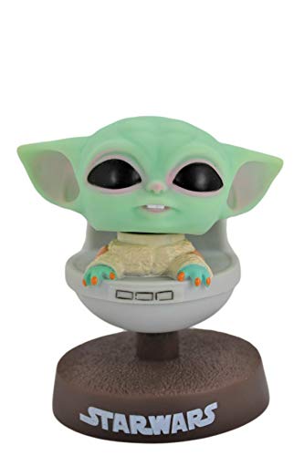 Mandalorian Baby Child Yoda Bobble Head Figure Car Dashboard Office Home Accessories Ultra Detail Doll .