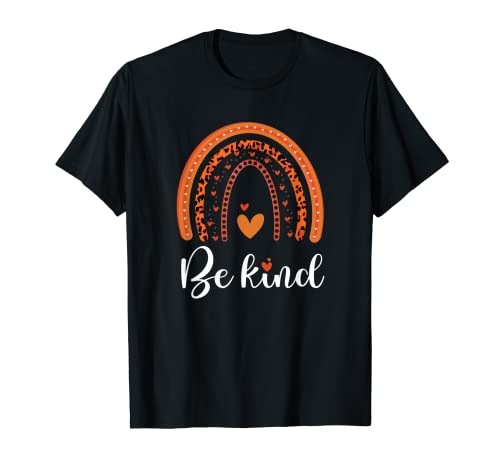 Unity Day 2021 Be Kind Orange Rainbow Shirt Kindness Mujeres Camiseta