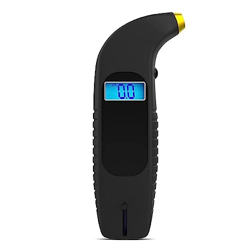Digital Tire Pressure Gauges 2 in 1 Accurate DigitalPSI Tire Gauges with Tread Depth Gauge Back Light for Car Truck Pressure Measurement Tool Tire Pressure Gauges High Accuracy Tire Pressure Gauges