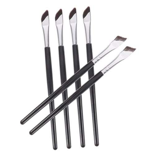 Healvian Pinceles para Sombras de Ojos Tipo Hoz Pincel Delineador Angular para Cejas Herramienta para Delinear Ojos Pincel Corrector Angular para Aplicador para Cejas Uso Maquillaje