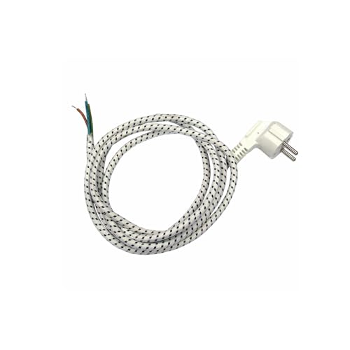 Câble de fer à repasser 2 m, 2 x 0,75 mm, avec connecteur...