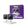 Roku Indoor Camera, Home Security with 1080p HD Color Night Vision, 2-Pack