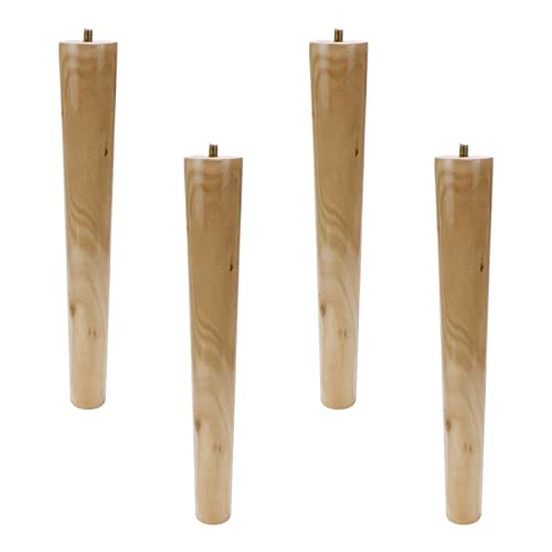 Pufguy Wood Table Legs Wooden Furniture Legs Replacement Solid Wood Legs For Chair Couch Sofa Dresser Table Stool-4Pcs #TOP21