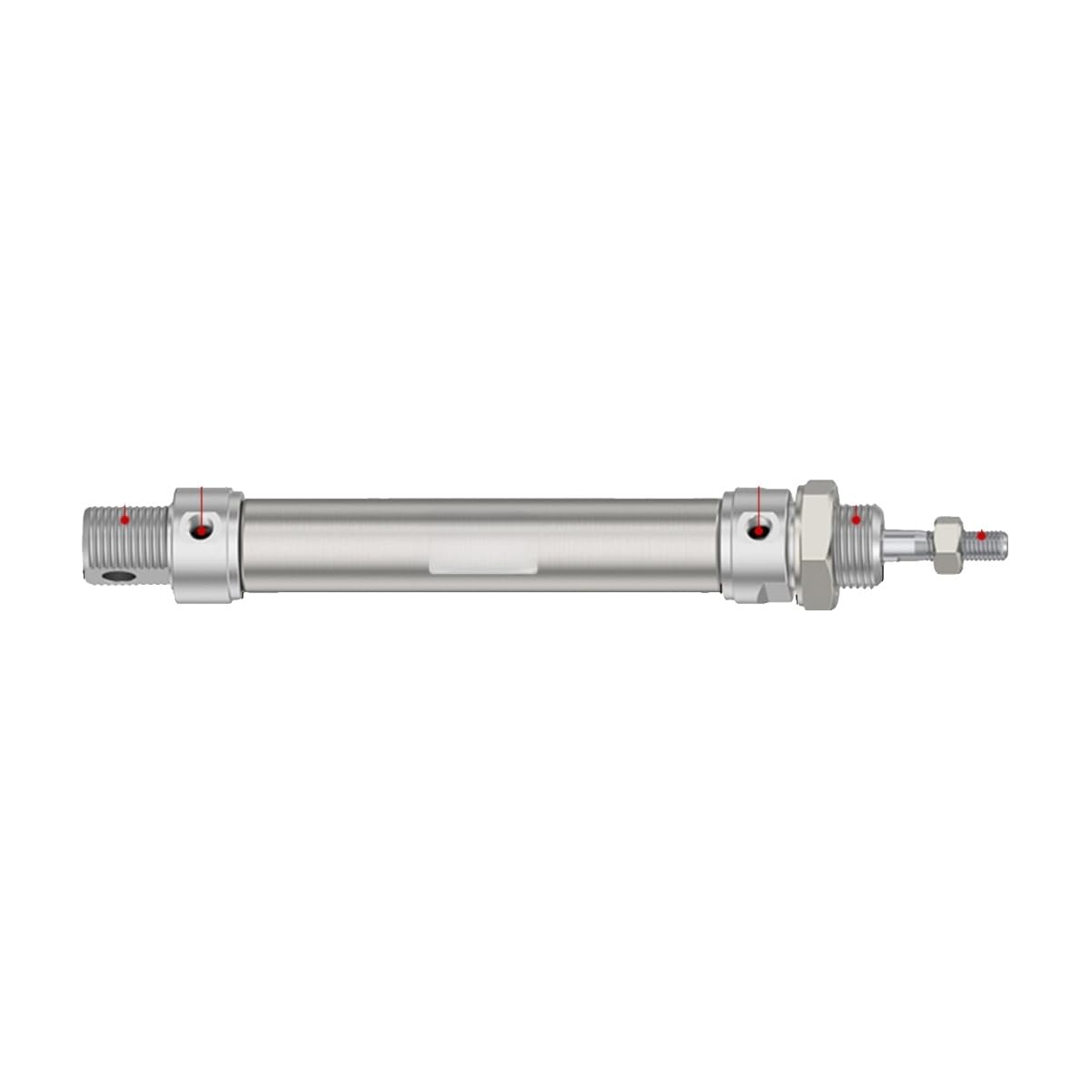 Mini cilindro neumático de acero inoxidable para automatización precisa