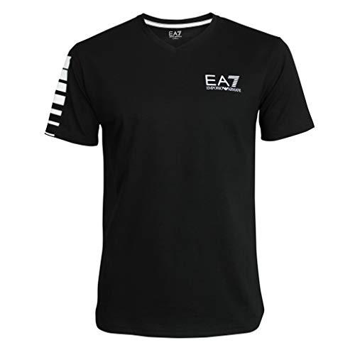 Emporio Armani Camiseta para hombre EA7 3YPTB8 PJ02Z, 7 líneas, manga corta, cuello en V