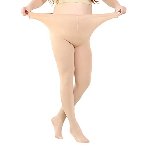 Image of UTTPLL Women's Run Resistant 80 Denier Tights Solid Color Dance Stockings Soft Semi Opaque Footed Pantyhose High Waist Tight