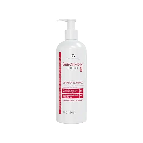 Seboradin Champú para la Pérdida y el Crecimiento del Cabello Fitocell con Células Madre de Tecnología Suiza Phytocelltec™ Malus Domestica y Biotina, para Hombres y Mujeres, 400 ml