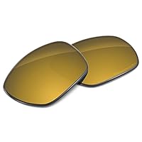 Tintart Lentes de substituição de desempenho compatíveis com Oakley Plaintiff Squared OO4063 polarizado gravado-tungstênio dourado