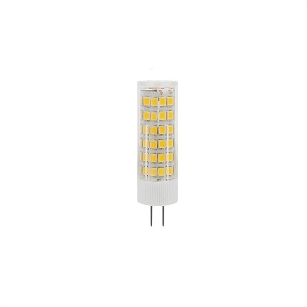 HHF Iluminación del hogar, Paquete de 50, Bombilla LED G9/G4/E14 AC220V 51/75LED-2835SMD 5W/7W lámpara LED de maíz de cerámica(White 6000K,G4-75LED)