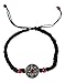 Iconsgr Handmade Christian Orthodox Komboskoini Prayer Rope Bracelet Black with Adjustable Cord BR2