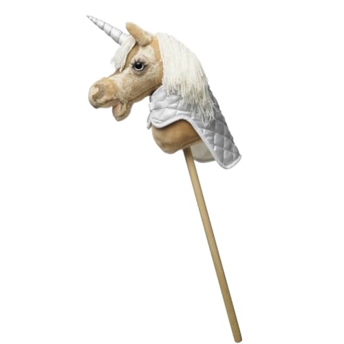Panduro Hobby Horse | Einhorn Outfit Kit | Glitter Thema mit Einhorn Horn | Zubehör für Steckenpferde | Silber