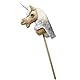 Panduro Hobby Horse | Einhorn Outfit Kit | Glitter Thema mit Einhorn Horn | Zubehör für Steckenpferde | Silber