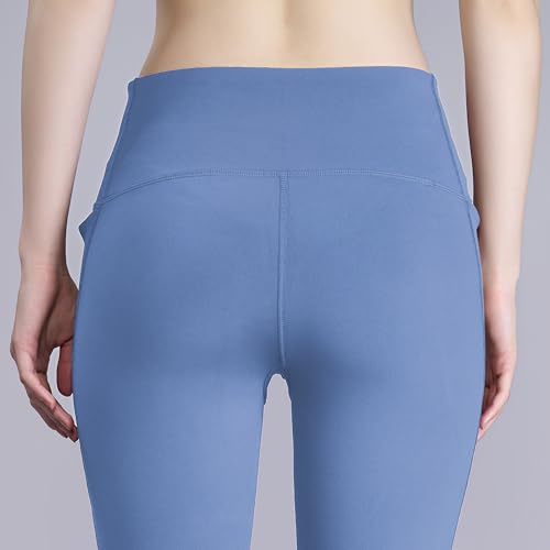 Image of HERSENSE Women's High Waisted Leggings with 2 Deep Pockets | Stretchable Activewear Tights for Gym, Yoga, Running & Workout | Comfortable Fit Black