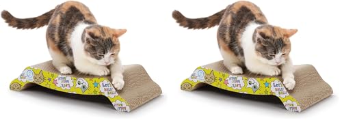 by Amazon 猫壱 爪とぎ バリバリベッドM 猫柄 (× 2)の商品画像（Amazon）