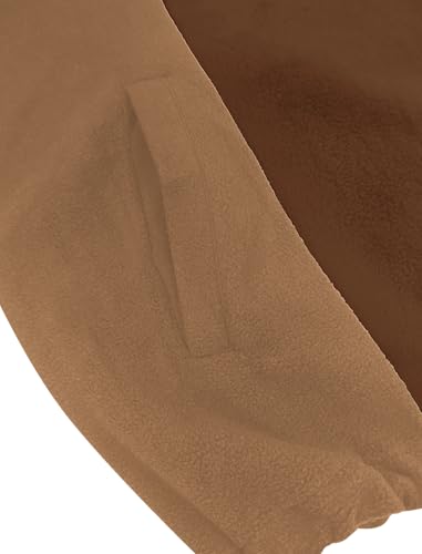 ZAFUL Mens Casual Colorblock Embroidered Pullover Sweatshirt Fuzzy Polar Fleece Button Long Sleeve Sweatshirt with Pocket3